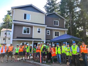 Habitat for Humanity build day group photo