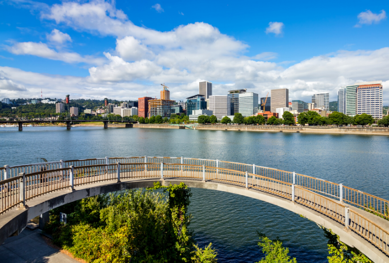 City view of Portland Oregon